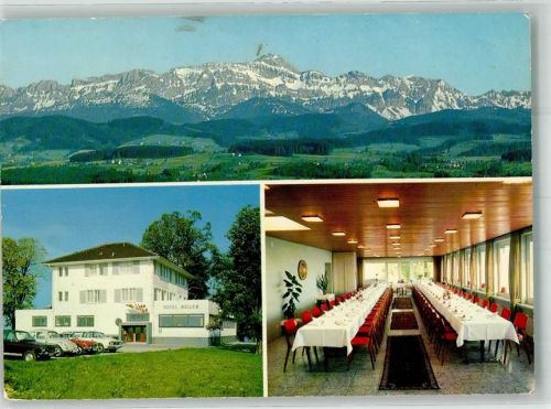 9515 Hosenruck 1972 Foto AK Hotel Nollen Auto Fliegeraufnahme