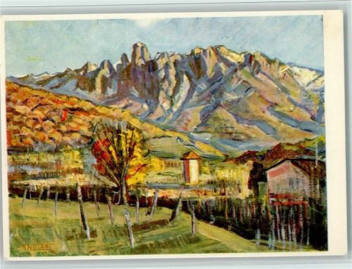 Tesserete Tessiner Landschaft sign Notari Renato Pro Infirmis Schweiz