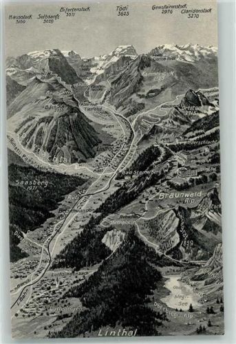 8783 Linthal - Vogelschau