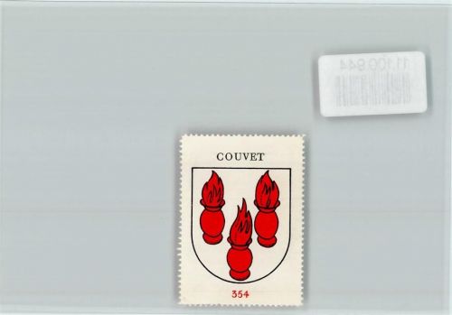 2108 Couvet - Vignette Wappen Kaffee Hag ca 1920-1940 Couvet