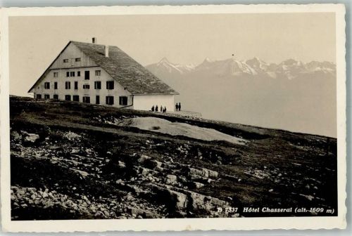 Chasseral 1939 Foto AK Hotel
