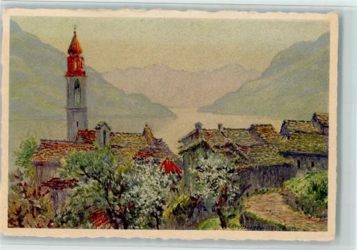 6777 Ronco Quinto Künstlerkarte Ronco s. Ascona E. Zuppinger