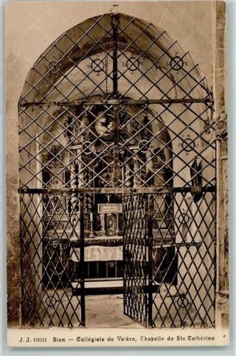 1950 Sion Sitten Gebrauchsspuren Collegiale de Valere Chapelle de Ste Catherine