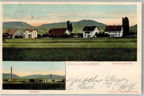 8219 Trasadingen 1906 Foto AK Fabrik Neuwelt-Quartier