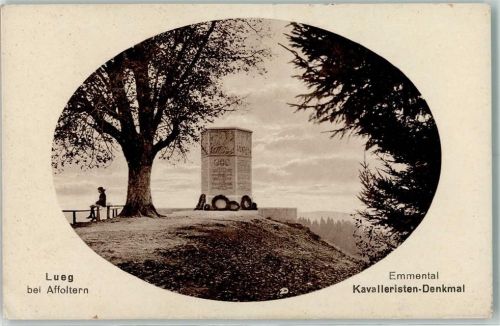 3416 Affoltern im Emmental Gebrauchsspuren Kavalleristen Denkmal Lueg