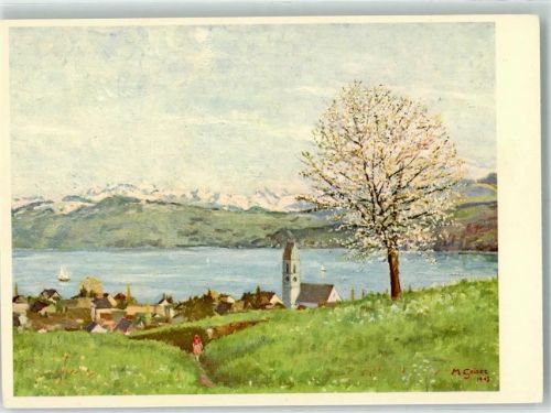 8706 Meilen Künstlerkarte sign. Geiser