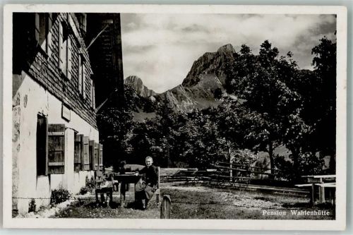 3158 Guggisberg Foto AK Pension Wahlenhütte Feldpost Geb.Füs.KP. III/38