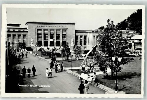 1000 Lausanne Losanna Foto AK Landesfest Palais de Beaulieu Comptoir Suisse