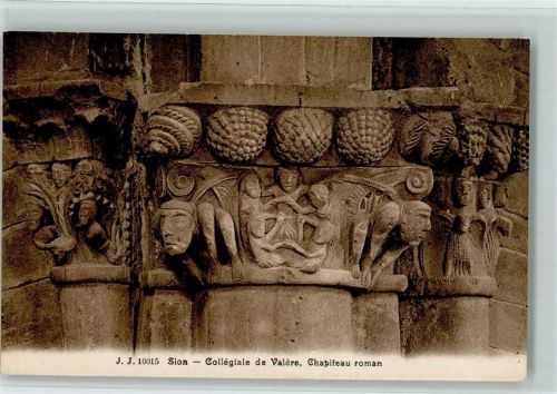 1950 Sion Sitten - Collégiale de Valère Chapiteau roman