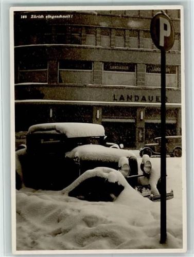 8000 Zürich - Parkschild Oldtimer Firma Landauer Winter