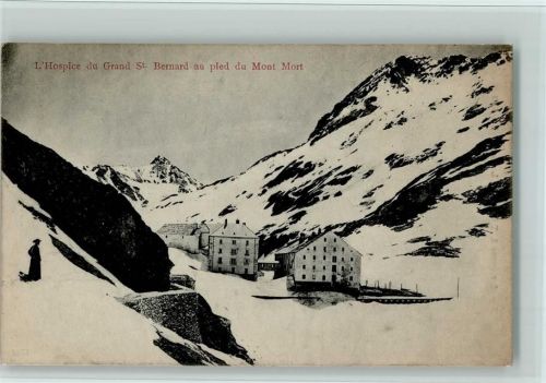 Grand-St-Bernard - L'Hospice du Grand St. Bernard au pied du Mont Mort Winter