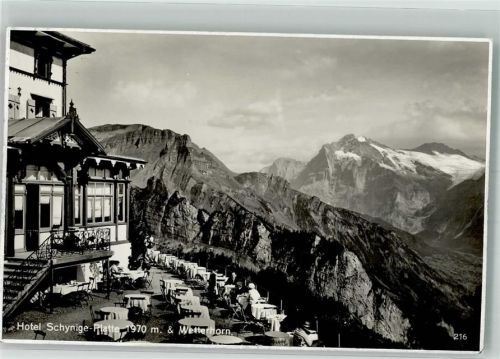 Schynige Platte 1935 Foto AK Hotel Schynige Platte