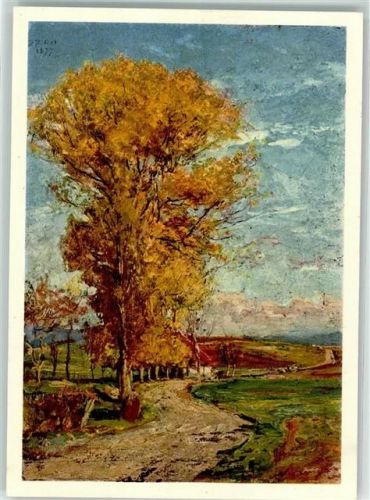 Herbstlandschaft bei Ins sign. A. Anker Nr. 282 Pro Juventute Schweiz Künstlerkarte