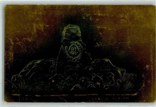 4410 Liestal Prägedruck Herwegh Denkmal metallic Bronze farbig daher Scan dunkel