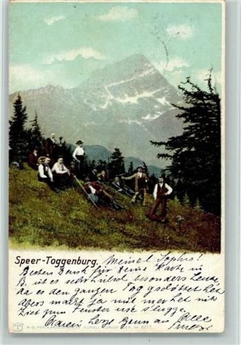 Speer Walensee 1901 - Toggenburg