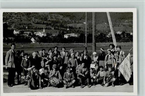8483 Kollbrunn Weissenthal 1940-50 Foto AK Kindergruppe von dem Ferienheim , sehr gute Erhaltung AK