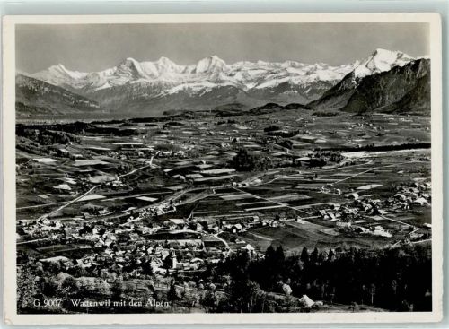3665 Wattenwil - Wattenwil und die Alpen