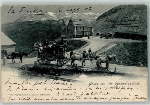 Furka 1906 - Postkutsche