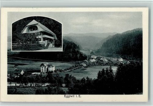3537 Eggiwil 1927 - Pension und Teilansicht AK