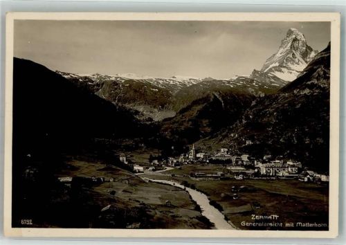 3920 Zermatt 1926 Foto AK Matterhorn