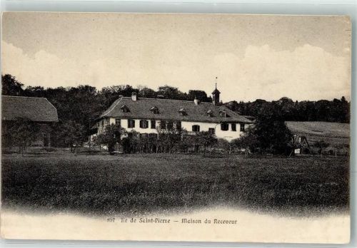 3235 Erlach 1905 Gebrauchsspuren Ile de Saint-Pierre Maison du Receveur