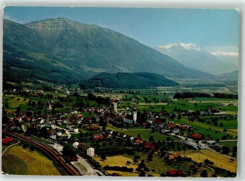 8722 Kaltbrunn Foto AK Fliegeraufnahme Schäniserberg Foto Gross