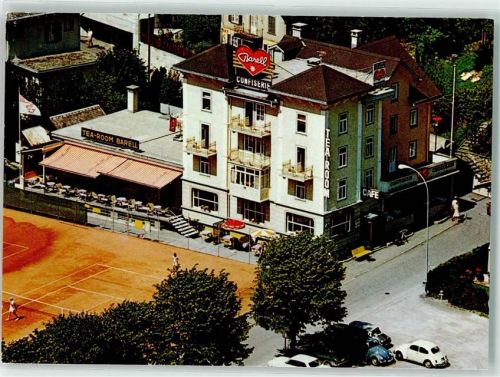 6390 Engelberg - Fliegeraufnahme Confiserie Barell