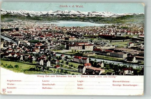 8000 Zürich 1905 Foto AK