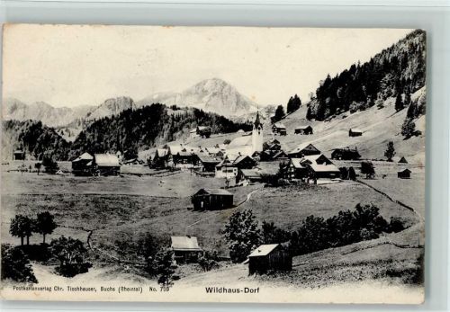 9658 Wildhaus 1912 - Dorf