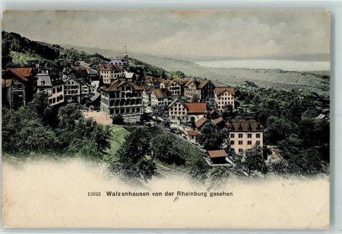 9428 Walzenhausen 1914 Gebrauchsspuren von der Rheinburg gesehen