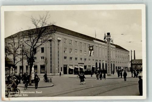 4000 Basel Bâle Gebrauchsspuren Schweizer Mustermesse 1933
