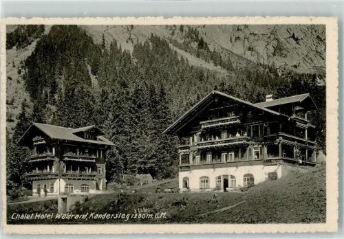 3718 Kandersteg Gebrauchsspuren Chalet Hotel Waldrand