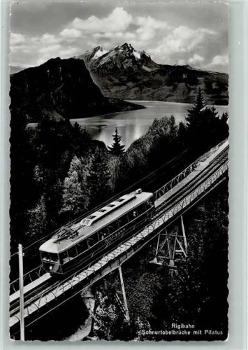 Rigibahn - Rigibahn Schnurtobelbrücke mit Pilatus