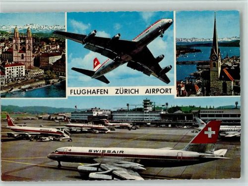 1968 - Flugzeuge Swissair und Air Canada AK