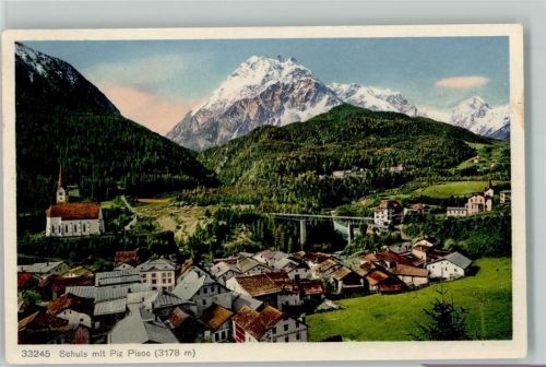 7550 Scuol Schuls - mit Piz Pisoc