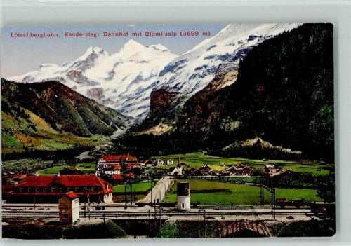 3718 Kandersteg - Lötschbergbahn Bahnhof Blüemlisalp