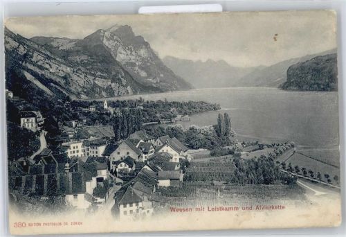 8872 Weesen Betlis - Leistkamm, Alvier, Walensee