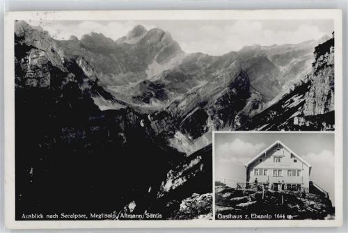 9057 Wasserauen - Gasthaus Ebenalp, Seealpsee, Meglisalp, Altmann, Säntis
