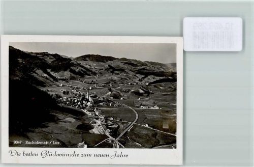 6182 Escholzmatt FOTO KEINE AK Foto 10cm x 7cm Fliegeraufnahme Neujahrswunsch