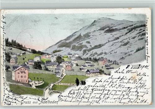 3715 Adelboden BE Künstlerkarte 1902 sign