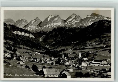 9652 Neu St. Johann 1930 - Nesslau mit Churfirsten