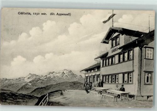 Gäbris - 1250 m Appenzell Fahne Gasthaus