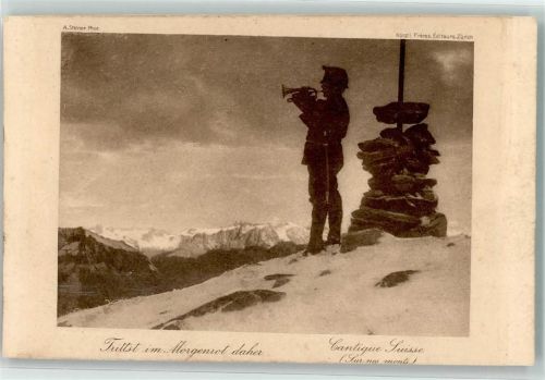 Trompeter Cantique suisse Gipfel Militär Schweiz
