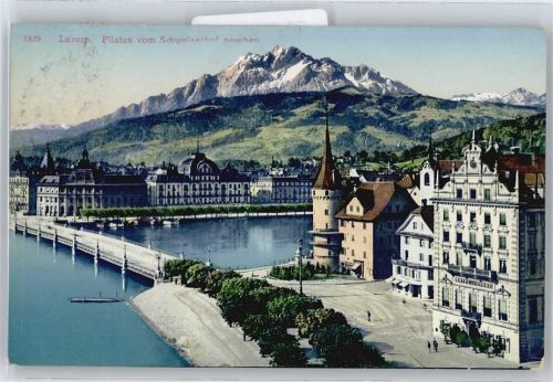 6000 Luzern Lucerne - Seebrücke, Schweizerhof, Pilatus AKU2