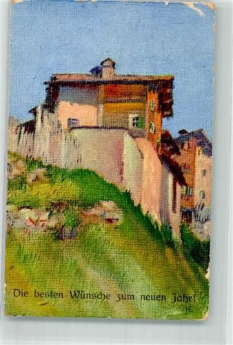 7435 Splügen Gebrauchsspuren Neujahr Häuser