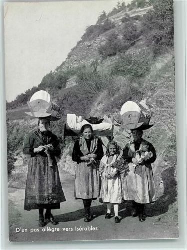 Isérables D'un pas allegre vers Iserables Tracht Schweiz