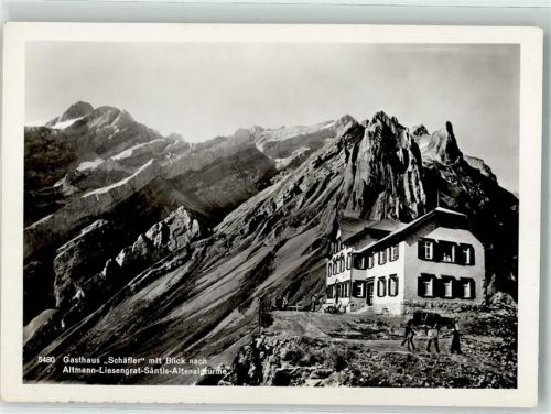 9057 Wasserauen - Gasthaus Schäfler Altmann Liesengrat Esel