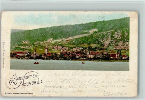 2520 La Neuveville Lithographie 1900