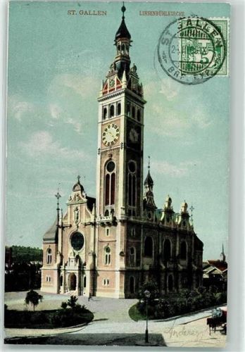 9000 St. Gallen S. Gallo 1905 - Linsenbühlkirche