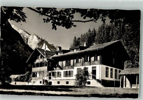 3718 Kandersteg Foto AK Pension Internationales Pfadfinderheim